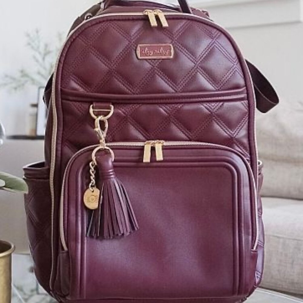 Boss Plus™ Large Diaper Bag Backpack - Burgundy Monarch (retired)